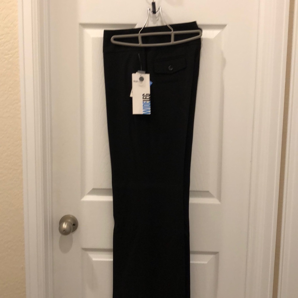 Brand new wide leg black trousers